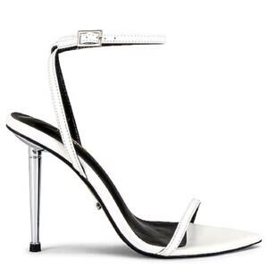 Tony Bianco White and Silver Heels